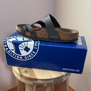 Birkenstock Mayari Gray Double Strap Sandals